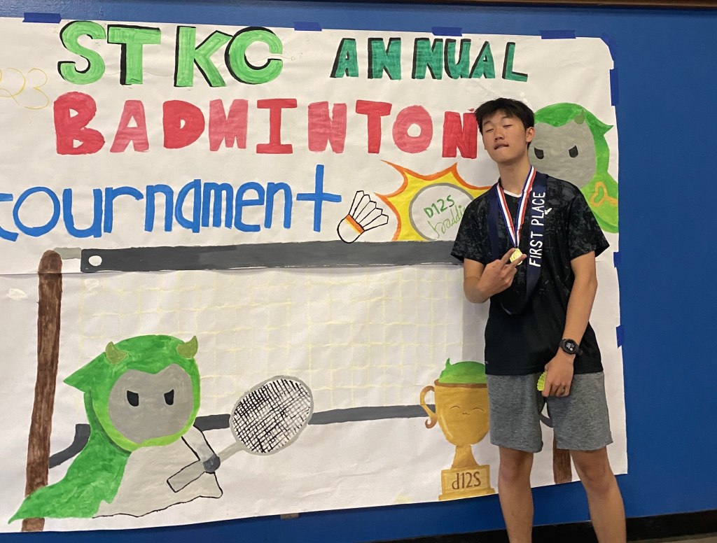 (Jason Quach winning a badminton tournament, Photo Credit: Jason Quach)
